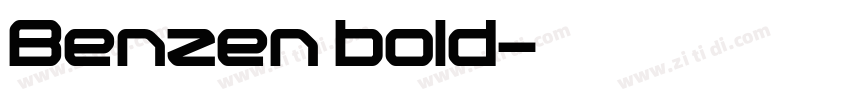 Benzen bold字体转换